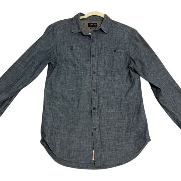 Jachs Tops - Jachs ladies medium chambray‎ denim button up top classic western preppy spring